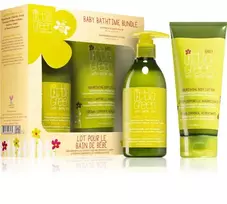 Little Green Little Žalias Little Žalias BABY Bathtime Bundle Box rinkinys kūdikiams (šampūnas-prausiklis, 240 ml + losjonas, 180 ml)