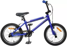 BMX Dviratis 16 Colių 5-8 metų amžiaus Tamsiai mėlyna