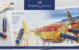 Faber-Castell - Aliejinės pastelinės kreidelės, STUDIJOS KOKYBĖS, 36 vnt. dėžutėje (127036)