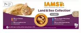Eukanuba IAMS Senior Meat & žuvis Mix in Jelly box – šlapias pašaras katei – 48x85g