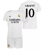Real Madrid vaikiškas marškinėlių ir šortų rinkinys Mbappe dėžutėje RM25B1