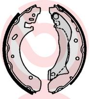 BREMBO Būgninių stabdžių trinkelių komplektas ESSENTIAL LINE S 24 524