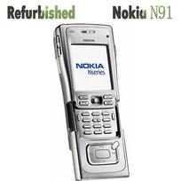 Atnaujintas originalus Nokia N91 mobilusis telefonas su 1 SIM kortele 4GB No charger juoda