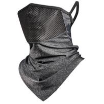 Nylon Balaclava Scarf Ear Loops Neck Gaiter UV for Protection Bike Motorbike Bandana Cycling Face Mask Summer Sunproof tamsiai pilka spalva