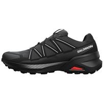 SALOMON Abrasion Resistant Low Top Trail Running Shoes Men's Black Gray Sneakers 475145 41⅓