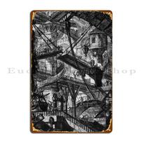 Le Carceri Piranesi Metal Signs Printing Decoration Decoration Cinema Create Tin Sign Poster 20x30cm