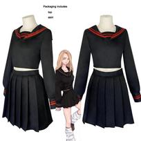 Tokyo Revengers Yuzuha Shiba Cosplay kostiumas-Takerlama Anime Moteriška suknelė + Perukas Sijonas Kostiumas Mokyklinė uniforma XS