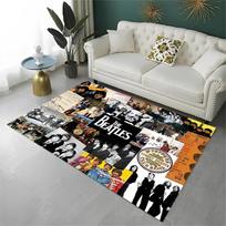 The B-Beatles Rock Band Star Carpet Rug for Playroom Bedroom Living Room Sofa Home Decor,kid Game Area Rug Non-slip Floor Mat 40x60cm