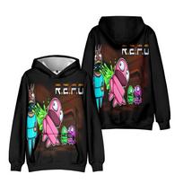 Men Women REPO Hoodies Streetwear Casual Graphic Printed Hooded Pullover Sweatshirts XS