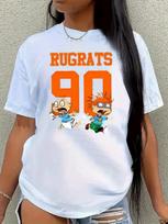 European size , Women'S 90s Retro Rugrats Graphic T-Shirt - Tommy Chaz Design - Nickelodeon Nostalgic 90s Cartoon Tee with Tommy S balta