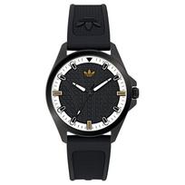 Adidas Originals Wrist Watch Quartz Movement Silicone Strap 40mm Black Dial Unisex 50m Water Resistant AOFH25001 Black Dial