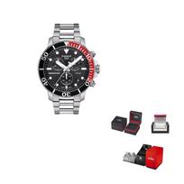 TISSOT „Starfish Collection“ kvarcinio mechanizmo vyriškas laikrodis, 45,5 mm juodo ciferblato, nerūdijančio plieno korpusas, T120.417.11.051.01 Black Dial black