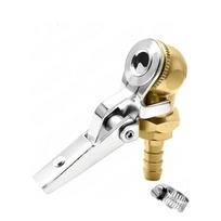Padangų vožtuvai Vario oro antgalis greitam pripūtimui įvairiose transporto priemonėse Su išjungimo vožtuvais Universalus varinis antgalis 6.5MM beige