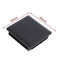 ABWR-80mm X 80mm Kvadratiniai Plastikiniai Dangteliai Vamzdžių Įdėklai Galiniai Kamštukai 8 Vnt. juoda