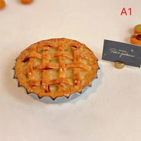 1:12/1:6 Dollhouse Simulated Food Playthings Delicious Dessert Miniature Apple Pie Items Suitable Designed For DIY Dolls House Kitchen Scene Decor orange
