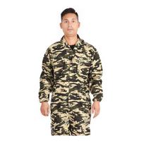 Unisex Work Jumpsuit Hooded Long Sleeve Patch Pocket Camouflage Print Jumpsuit Waist Tight Anti-Fouling Cargo Jumpsuit XXL