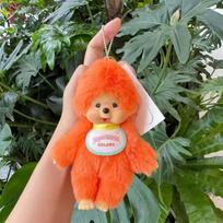 Monchhichi Plush Doll Keychain Macaron Colors Multiple Styles Standing Pose Plush Fluffy Stuffed Plaything Pendant For Kids Girls Present pink