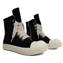 RO Unisex Canvas Shoes - Thick Sole, Wide Laces, Round Toe, Short Boots, Versatile Casual Sneakers, Height-Enhancing, Lightweight. 40 Men's