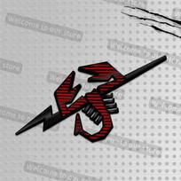 3D Metal Car Styling Scorpion Grille Emblem Decals Rear Trunk Body Badge For Abarth 500 Punto Bravo Tipo Panda Doblo 1100 124 Sticker