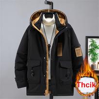 Žieminė Cargo Parka Vyrams Šilta Stora Striukė Paltai Didelis Dydis 10XL Parka Mada Kasdieninė Žieminė Striukė Vyriška Didelio Dydžio 4XL juoda