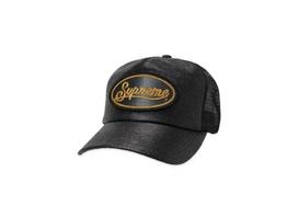 Supreme Raffia Mesh Back 5-Panel  Black One-Size