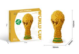 Pasaulio taurės trofėjus statybiniai kaladėlių rinkiniai Futbolo sporto figūrėlė žaislas 500 vnt. 14,2*5,6 cm Dekoratyvinis modelis