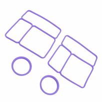 2 Pack Lid Sealing Gasket for Omiebox Silicone Leakproof Lunch Box Airtight Food Container Gasket Replacement Purple