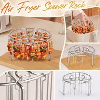 Stainless Fryer Kebab Skewer Oven Grilling Rack for BBQ Baking and Steaming One Size