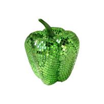 Disco Ball Disco Pear/Tomato/Carrot/Pepper Light Reflectings Disco Ball Decors Ornament for Party Wedding Home Decors green