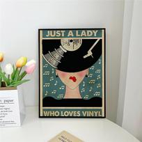 1pc Lose Your Mind Find Your Soul Flower Woman Mina Girl Poster Self-adhesive Art  Waterproof Paper Sticker Wall Decor 21cm×30cm NoFrame