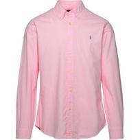 Polo Ralph Lauren Solid Color Pony Embroidered Single-Breasted Casual Long Sleeve Shirt Men shirts Pink 710852165-010 L
