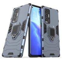 Dėklas telefonui OPPO Find X3 Neo Dangtelis telefonui OPPO Find X3 Neo Bamperis Laikiklis Magnetinis šarvuotas dėklas telefonui OPPO Find X3 Neo X5 Lite Fundas For Realme 7 5G black