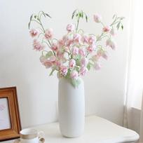 Nordic Lily of the Valley Floral Wind Chime - Artificial Silk Flowers for Home and Living Room Decor. Light Coffee 83cm