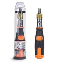 10 in 1 Ratcheting Screwdriver Multi-function Ratchet Screwdriver Set Angle Variable 0-180 Degrees 1/4 Inch Hex Interface white