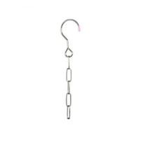 Metal Clothes Market Store Display Hanging Chain Hooks Ring Hanger Household Tools CLE 5 rings