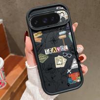 Travel Map Pattern TPU Case For Google Pixel 10 8 7 Pro Pixel 9 Pro XL Shockproof Soft Silicone Phone Cover For Google Pixel 8A Google Pixel 7