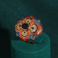 Palace Hollowed Out Carvings Oval Enamel Dubai Jewelry Sets for Women Luxury Gold Color Petal  Pendant Necklace Earrings Rings