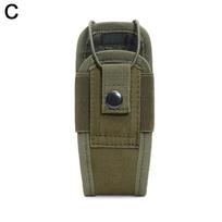 Large Capacity Outdoor Tactical Walkie Talkie Cover Pocket Handstand Bag Hanging Bag Tactical Vest Quick Release Attachment žalia