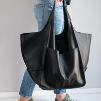 Handmade Big Beach Tote Bag High Capacity Zipper Shoulder Solid Color Multifunction Handbags For Ladies juoda