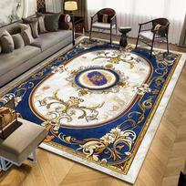 European Style Retro Decor Rug for Living Room Light Luxury Antiskid Soft Cloakroom Carpet Big Size Easy Clean Entrance Door Mat 60x90cm