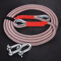 Cuerda de remolque de alta resistencia para coche, cable de rescate de emergencia duradero