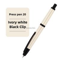 JINHAO 20 Resin Press Fountain Pen Retractable EF F Nib WIth Clip Converter Ink Pen Lighter Than A10 JINHAO 10 Supplies (as the picture,EF)