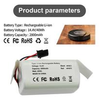 14.4V 2800mAh Replacement Battery for iRobot Roomba Combo Essential Y0110 Y011020 Y0140 Y011040 Y014020 Q011 Q0120 ABL-G 2800mAh
