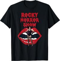 Rocky Horror Show Dr Frank N Furter with Lips T-Shirt S įvairiaspalvis
