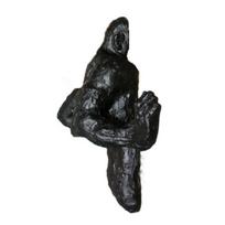 Modern 3D Wall-through Figure Statue Resin Through Wall Abstract Art Sculpture Climbing Man Through Wall Resin Crafts Home Decor