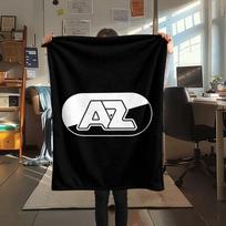 AZ Alkmaar logo  FlAannel Blanket, High quality Comfortable for All Seasons, Home Decor, Warmth and Comfort 80cm x 120cm