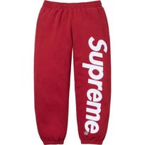 Supreme Satin Applique Sweatpant Red S