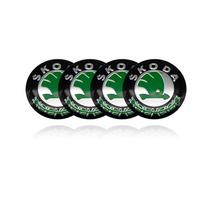 4 vnt. 56 mm + 60 mm Automobilio ratlankio centrinis dangtelis Apdailinė plokštelė Emblemos Lipdukai Skoda Octavia Fabia Kamiq Kapoq Kodiaq Rapid SCALA Superb
