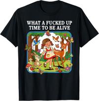 What A Fcked Up Time to Be Alive Sarcasm Retro Vintage T-Shirt S
