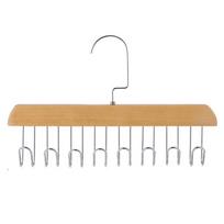 Solid Wood 8-Hook Rack: Multi-Functional Storage for Clothes, Dorm Use, and Drying Underwear or Vests.